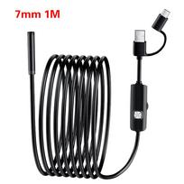 Mini Camera 7Mm 2M Hard Wire Android Type-C Usb Car Detection Camera Pipeline Detection Waterproof Endoscope Adjustable Cable 1m juoda