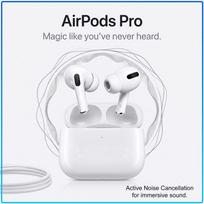 AirPods Pro Replica Bluetooth Headphones ANC Noise Isolation Immersive Surround Sound HD Call Sports Wireless Earbuds Universal For All Smartphones balta