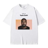 This Is Kanye West Flat Print unisex T-Shirt Women's Hip Hop Fun unisex T-Shirt Rapper Kanye Avatar Oversized  Casual unisex T-Shirt S įvairiaspalvis