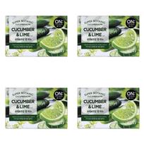 On the Body Super Botanic Cucumber & Lime Soap 80g*4Pcs/8Pcs 4Pcs