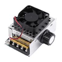 4000W SCR elektrinis įtampos reguliatorius, temperatūros reguliatorius, variklio greičio reguliatorius su ventiliatoriumi