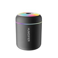 Mini oro drėkintuvas USB aromato difuzorius 180ml eterinių aliejų valytuvas šalto rūko purkštuvas automobilio namų miegamojo LED darbalaukio humidificador juoda