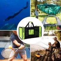 100L Mesh Duffle Gear Bag for Scuba Diving Snorkeling Swimming Beach and Sports Equipment žalia