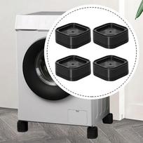 4Pcs Furniture Risers Washing Machine Anti Vibration Pads for Table Couch gray