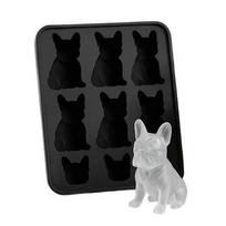 French Bulldog Ice Molds 6-Cavity Ice Cubes Tray for Whiskey Cocktail Bourbon Cute Novelty French Bulldog Gifts for Decor