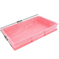 10pcs Elastic Pet Tray Cover Disposable Bird Cage Tray Durable Film Cover  for Dog Cat S (50 x 30 cm)