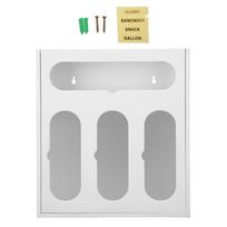 Food Storage Bag Container Bamboo Polished Finish Drawer Design Food Bag Storage Box for Kitchen Home
