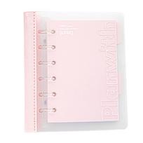 Detachable Rings Binder A7 Notebook Quality with Smooth Writing Paper Materials Customizable Covers Refill Able Notebook white