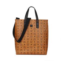 MCM Klassik Visetos Monogram Tote Bag Shopping Bag Shoulder Bag Coated Canvas Crossbody Bag Handbag Medium Unisex tote Brown Cognac MMTCSKC01CO001 Basic Set (Bag+Dust Bag)