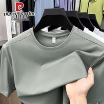 Pierre Cardin Men's Quick-Dry Color-Block T-shirt 50 žolės žalia spalva
