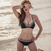 2026 Summer Women's Three-Piece Push-Up Bikini Set - Internet Celebrity Style Medium