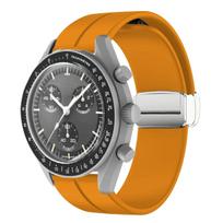 Silikoninis dirželis Omega X Swatch bendram MoonSwatch Planet laikrodžiui, metalinė magnetinė sagtis, pakaitinė apyrankė, Correa 20MM
