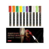 Temporary Pens Suitable For Festival Parties, Available In Multiple Colors, Safe And Skin-friendly, Role-playing , And Convenient For Creation,10ML One Size juoda