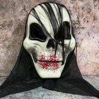 Scream Mask Ghost Face Breathable Halloween Mesh Skull Headcovers Horror Cosplay Party white