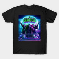Men Black Print T-shirt What We Do In The Shadows  Cars No-Cut Heat Transfer Print Cotton Tshirt M juoda