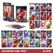 Hollow Knight 30 Laser Card Game Figurine Silksong Peripheral Accessories Lomo Collectible Photo Small Cards Child Boy Toys Present gray
