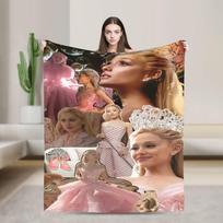 Warm Plush Throw Blanket Wicked 2 Musical Movie Glinda Poster Flannel Sofa Bed Cover Living Room 75x90cm