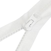 Nr. 8 taisymo rinkinys Striukė, dervos užtrauktukas, dvipusis atviras dvigubas slankiojantis drabužių priedai, ilgas užtrauktukas 60cm white