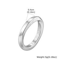 Vnox Viking Rune Mobius Ring for Men Women, 4mm Wide Stainless Steel Twisted Finger Band, Retro Endless Love Anniversary Gift 7