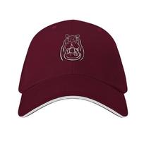 Outline Hippo Head Baseball Cap Golf Hat Sunscreen beach hat tactical cap Baseball Unisex Women's