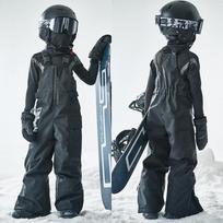 Kids' Black Frog Windproof Ski Pullover 160cm
