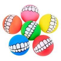 Pet Chew Ball Teeth Cleaning Built-in Whistle Bite-Resistant Interactive Playtime Fun Squeaky Dog Toy