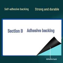 Magnetic Self-Adhesive Whiteboard Sticker - Soft, Non-Punch Blackboard & Drawing Board Wall Decor blue