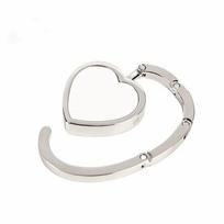 Heart Shaped Keychain Hanger Foldable Desk Hook Portable Universal Hook  Daily Leisure balta