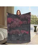 Antklodė Flanelė Žetonas Šilto Miego Komforto Minkštas Pliaušas Antklodė Sofai Svetainei Biurui Arcadia Net Miegamajam Kelioninė Dovana 75X95CM
