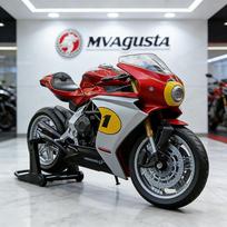 1/12 MV Agusta Superveloce Ago Motociklo Modelis Žaislinė Transporto Priemonė Kolekcija Automotociklas Amortizatorius Visureigis Autociklo Žaislai Automobilis white