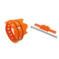 Universal Off-Road Motorcycle Silicone Heat-Resistant Exhaust Sleeve oranžinė