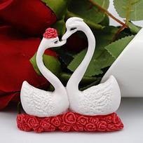 Couple Swan Shape Silicone Mold Fondant Chocolate Resin Aroma Stone Soap Mold