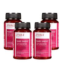 Jiva Nari Sakhi Ayurvedic Capsules for Women 60 Capsules Pack of 4 Supports Hormonal Balance and Wellness