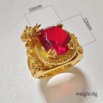 Hot-selling : 3D engraved powerful dragon ring, European and American style ring 13