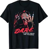 Freddy Krueger Dare Horror Movie 2020 Halloween T-Shirt Black S-5XL Unisex T-Shirt XXXL black