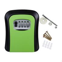 Key Lock Box Resettable Password for House Keys ID Cards Outdoor žalia