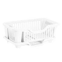 Dish Drying Rack Large Capacity 2-Layer Design Multifunctional Kitchen Countertop Cutlery Holder Utensils Stand with Drainaboard balta