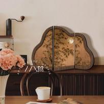 Antique-Style Bamboo Ink Painting Ornament for Living Room or Entryway 40*26cm - Fine Carving