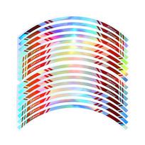 17  Car Styling Strips Rainbow Rim Tape Motocross Bike Motorcycle Wheel Stickers for Kawasaki Honda Yamaha Suzuki