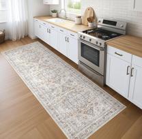 Non Slip Washable Multi Style Runner Rug Floral Retro Abstract Pattern Mat for Kitchen Hallway Corridor Home Decor Floor Carpet 40x120cm