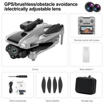 2026 G66 New GPS Folding Drone 4,5  Screen 8K Movie Camera Optical Flow Position 5G WIFI 360° Intelligent Obstacle Avoidance Brushless Aircraft GPS+1 battery