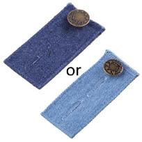 1 Pack 3 Colors Available Denim Waist Extender Button for Jeans and Skirt 1 tamsiai mėlyna spalva