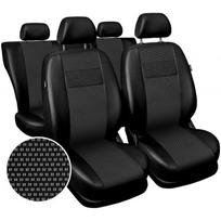 Prekė su pažeista pakuote. Automobilio sėdynių užvalkalas Autodekor Exclusive E2, juoda sp./pilka sp., 9 vnt.