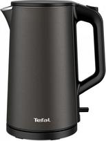 Prekė su pažeista pakuote. Elektrinis virdulys Tefal Double Layer KI583E10, 1.5 l, tamsiai pilka sp.
