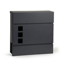Prekė su pažeista pakuote. Pašto dėžutė ModernHome HPB932-8, antracito sp., 37 cm x 10.3 cm x 37 cm