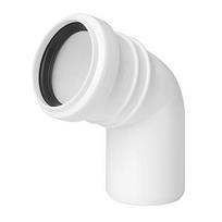 White Sewer Elbow 50 Mm, Angle 67 Degrees