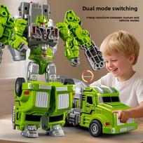 Boy Mecha Scale Model Engineering Mixer Transformed into Robot Children's Deformation Toys  Playsets Birthday Gift Present