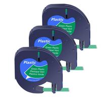 3-10PK Compatible for DYMO Letra Tag Tapes A91330 A16952 12mm Plastic Label Tape For Dymo LetraTag LetraTag Plus LT100H Priner (as the picture,12mm)
