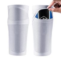 1 Pair Football Shin Guard Impact Resistant Elasticity Seamless Slip-Resistant Sleeves High Adult Teenager Soccer L balta