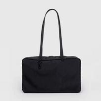 American Plaid Nyl Tote Bag Simple Solid Color Portable Bowling Bag Large Capacity Square Zippered Underarm Shopping Bag New